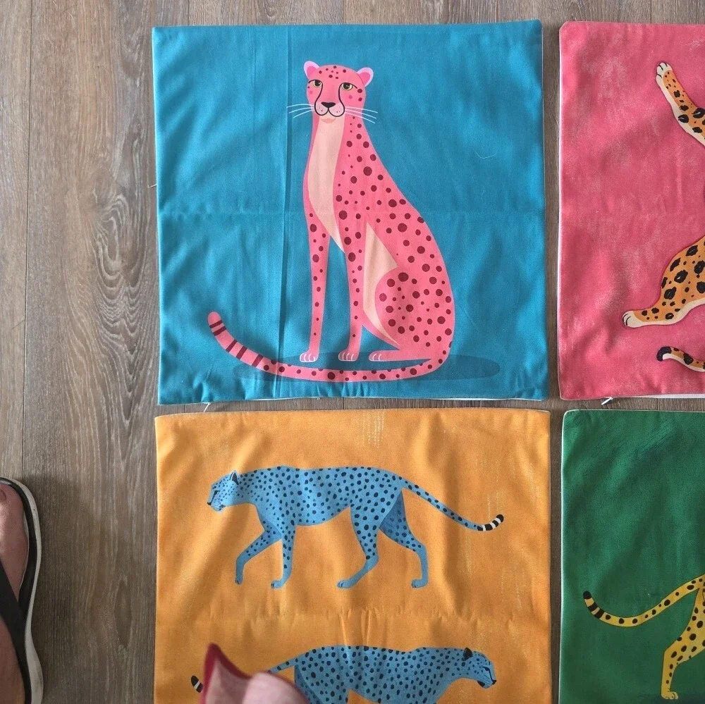 Colorful Animal Print Pillow Covers 18